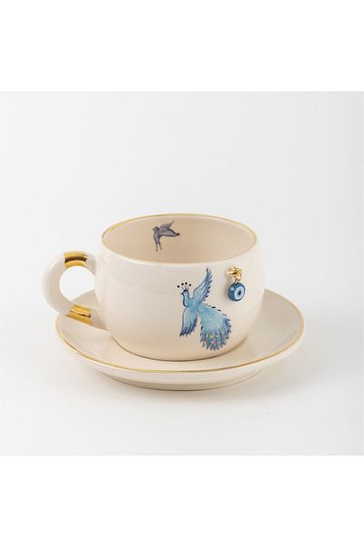 BSK Zümrüdüanka Ceramics Teacup - Handmade