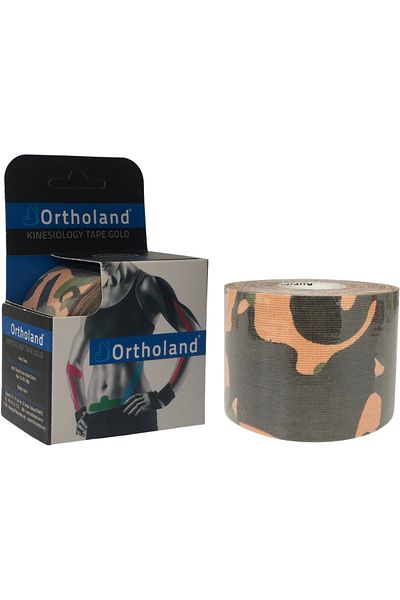 Ortholand شريط ألم كينيسيو 5 سم × 5 م أخضر مموه