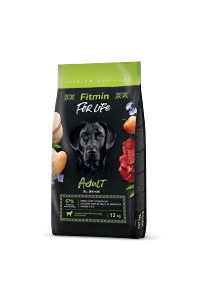 Fitmin For Life Tüm Irklar için Kümes Hayvanlı Yetişkin Köpek Maması 12 Kg