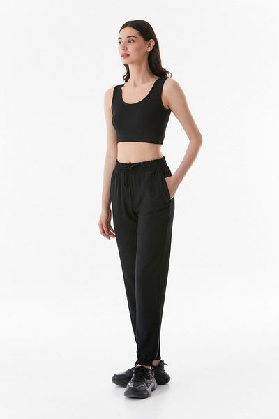 Fulla Moda Elastic Waist Jogger Pants