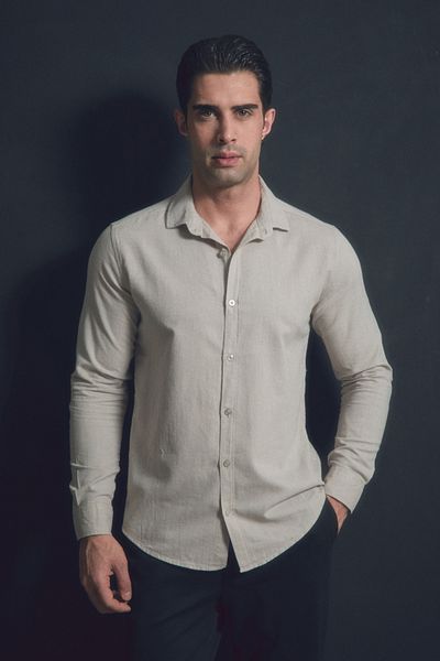 Fulla Moda Basic Linen Shirt
