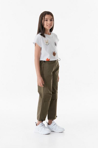 Fulla Moda Girl's Parachute Pants with Stopper