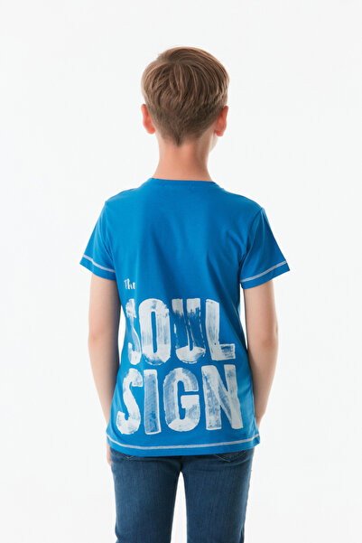 Fulla Moda Μπλουζάκι για αγόρι - εμπρός και πίσω με στάμπα