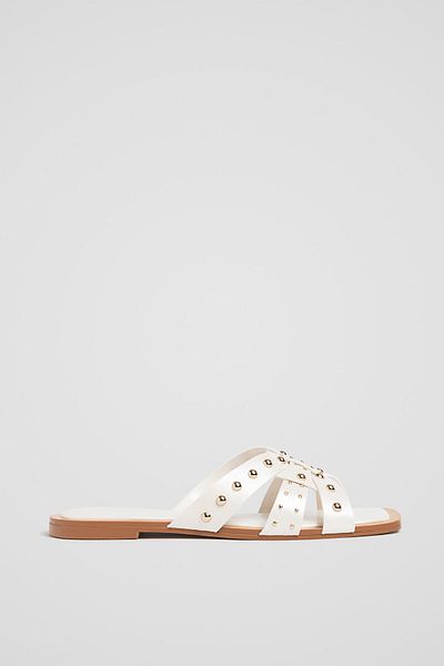 Stradivarius Studded Flat Sandals Ramadan
