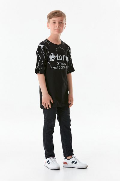 Fulla Moda Boy - Crew Neck and Printed T-Shirt