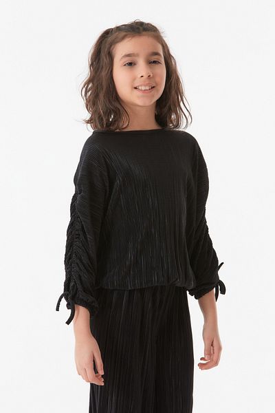 Fulla Moda Corded Crew Neck Girl's Suit