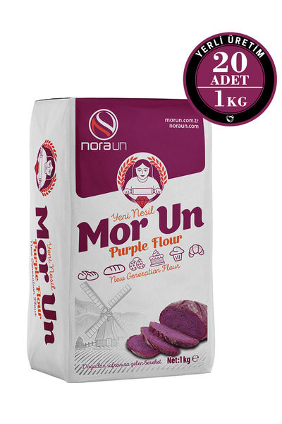NORA UN Mor Un 1 kg 20 Adet (vegan)
