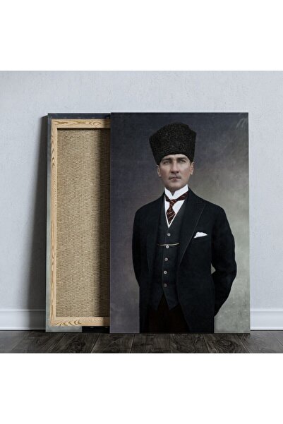 Genel Markalar Kanvas Tabla Mustafa Kemal Atatürk-kmtrk-21 HD Dijital Baskı D...