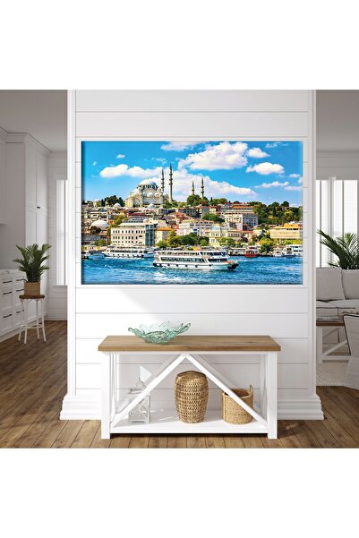 GülsenArt İstanbul Manzara Resimli Duvar Dekorasyon HD Dijital Baskı Yatay Ka...