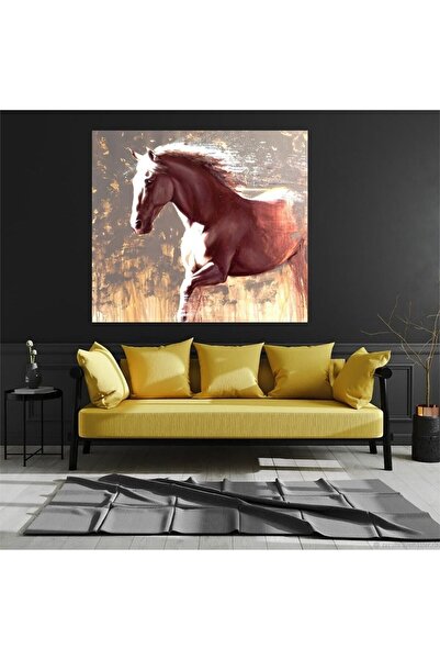 Limitless Design Pictură abstractă modernă cu cal în coamă, la lumina zilei, ...