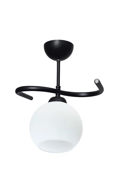 Modavize Fuji Living Room Black and White Glass Single Chandelier - Kitchen Bedroom Hall