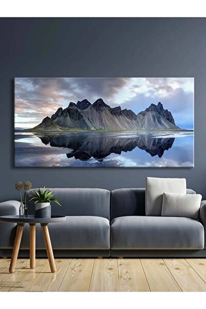 Mountain Reflection Canvas Table Living Room Living Room Bedroom Wall Decor For Office Entrance Cafe