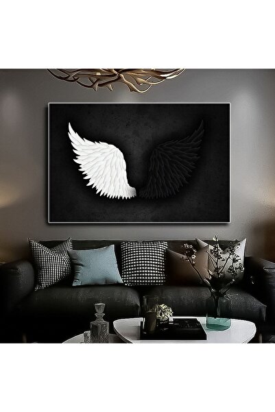 Limitless Design Tabloul Aripii |   Combinație gri cu aripi de vultur, tablou...