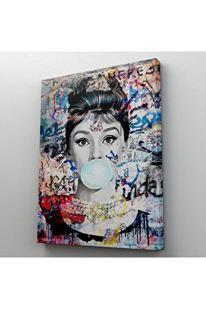 Limitless Design Poster cu artă murală în stil Audrey Hepburn Banksy, pictură...