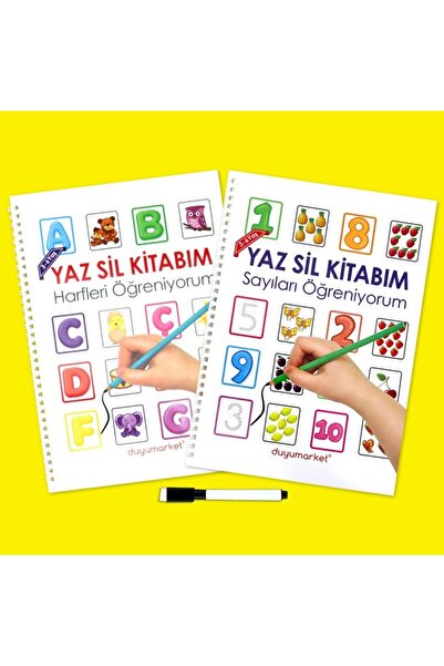 DuyuMarket Yaz Sil Kitabım Harfler - Sayılar Seti