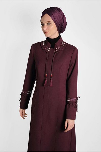 Alvina 10002 Μοντέλο Δικαστής γιακάς με κουμπιά και διακοσμημένο με κουρτίνα