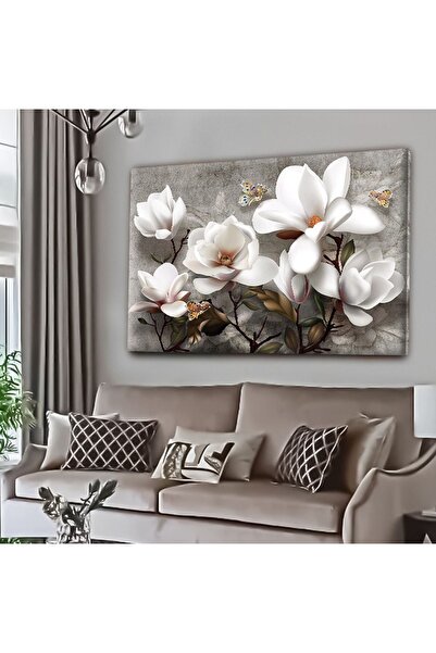 TosbArt DEKORATİF TABLONUZ Dekoratif Modern Şık Çiçek Kanvas Tablo E8