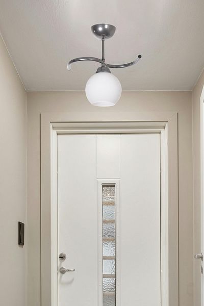 Modavize Fuji Living Room - Gray White Glass Single Chandelier - Kitchen and Bedroom - Hall