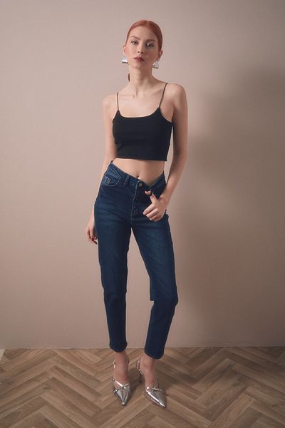 Fulla Moda Basic String Strap Bustier