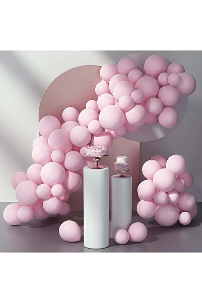 Organizasyon Pazarı مجموعة سلسلة بالونات وردية مكونة من 100 قطعة