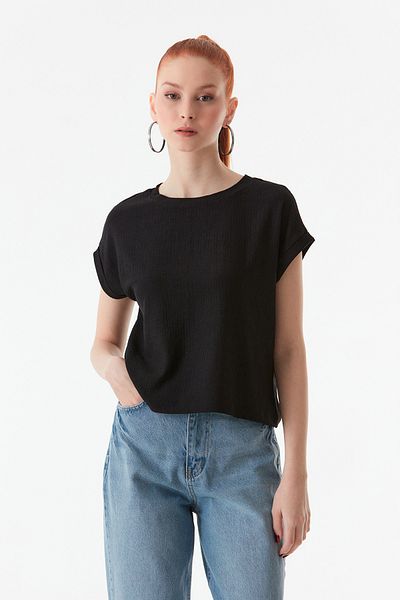 Fulla Moda Tricou Bürümcük Fabric Crew Deck