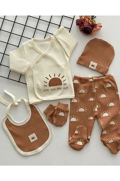 Necix's 6-Piece Baby Birth Set - Hospital Exit, Mother and Baby Care, Shoulder and Backpack, Blanket, Socks and Wipes