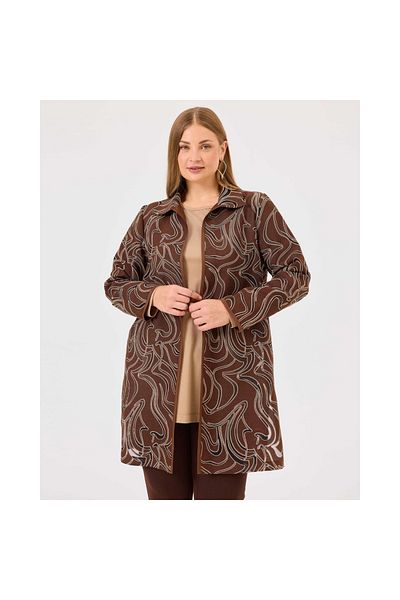 SEÇİL New Seçil Women's Large Size Patterned Inner Blouse Set 10002422714006