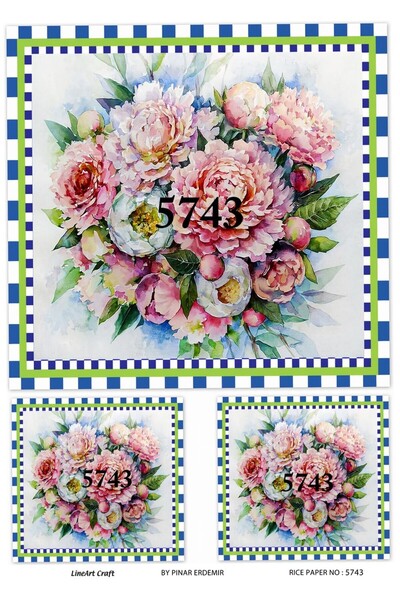 LİNEART ورق ديكوباج نحاسي Lineart 29X42 رقم: L5743