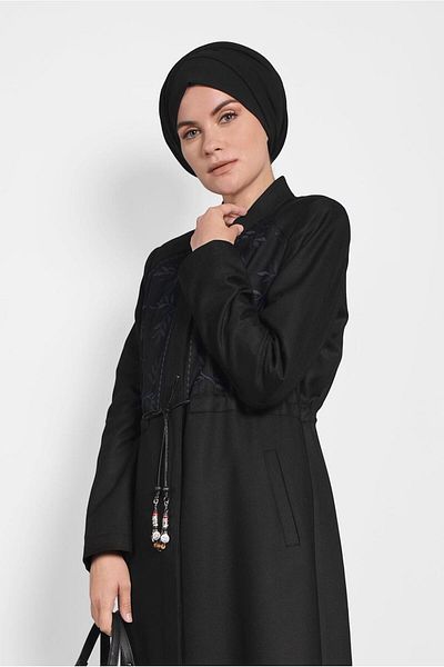 Alvina 10121 Μοντέλο Δικαστικό Γιακά Παλτό