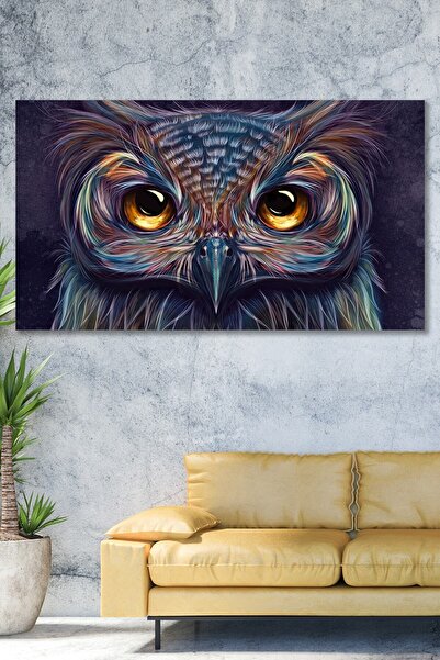 Limitless Design Ogromna sova na zidu, HD print na platnu