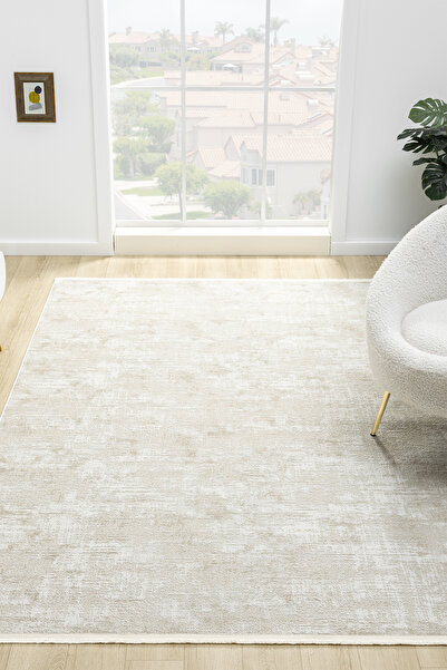 Prestige Halı Hernes Krem Bej Salon Oturma Odası Çocuk Odası Yatak Odası Halı...