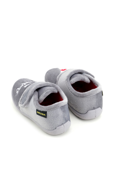 GEZER Kışlık Cırtlı Ayarlanabilir Rahat Taban Erkek Çocuk Panduf Ayakkabı