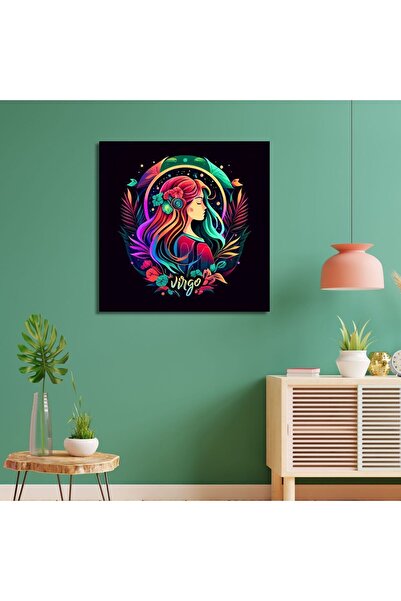 Limitless Design Pânză decorativă pătrată cu diagramă de astrologie și zodiac...