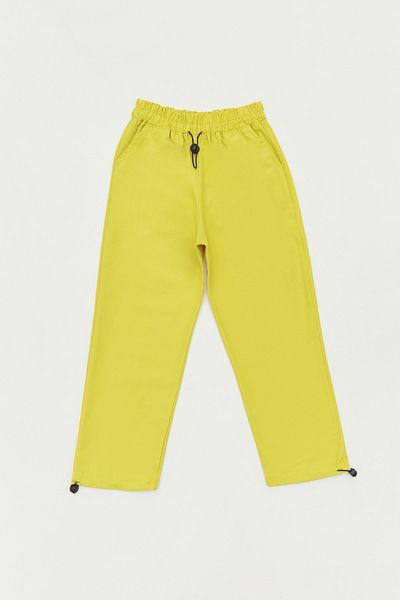 Fulla Moda Parachute Fabric Girl's Trousers with Elastic Waist and Stopper