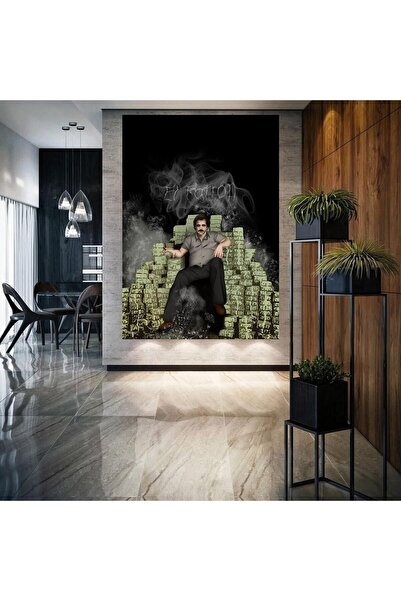 Genel Markalar El Patron Pablo Escobar HD HD Baskı Kanvas Tablo 005-e HD Diji...