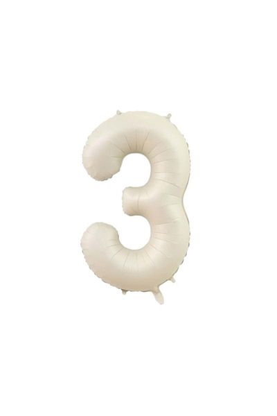 Organizasyon Pazarı 34 Inch Cream Colored Foil Balloon - 3 Models