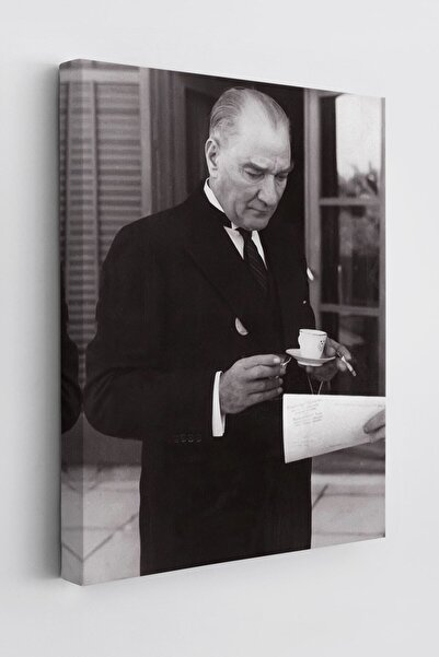 Limitless Design Atatürk HD Baskı Kanvas Tablo Dekoratif Atatürk Portre Tablo...