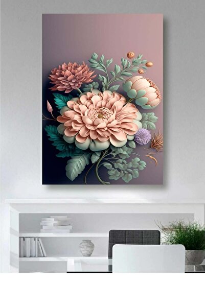 Limitless Design Flori colorate, imprimare 4-HD, pictură pe pânză, decor de p...