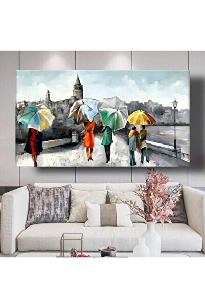 KanvasSepeti Decorativ Under The Rain HD Pictură în ulei Texturată Pânză de î...