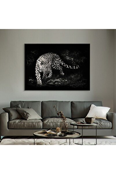 Limitless Design Dekorativna slika na platnu sa HD printom belog leoparda
