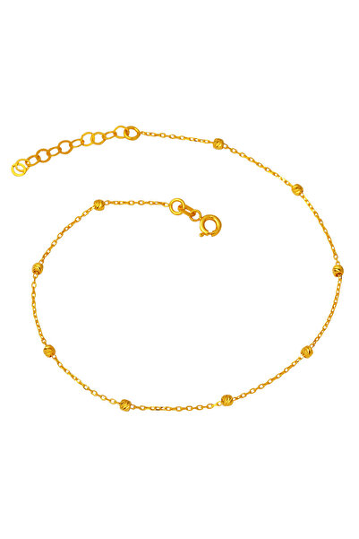 Bilezikci Dorika Top Dizili 22 Ayar Altın Halhal