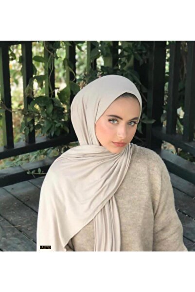 palmiyestore Palmiye Women's Beige Combed Cotton Shawl