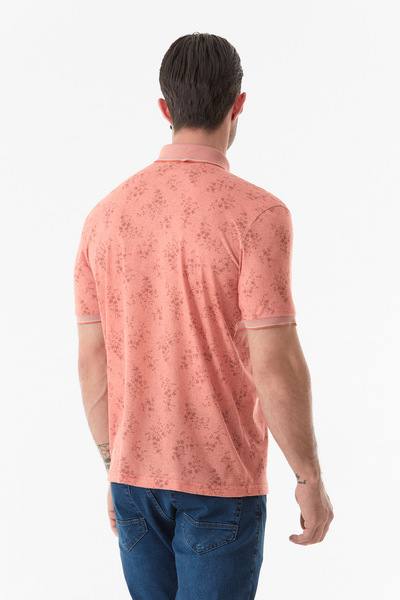 Fulla Moda Printed Polo Neck T-Shirt