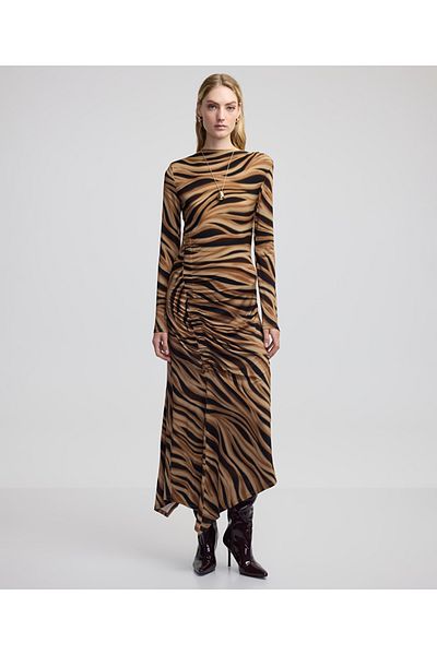 İpekyol Print and Draped Dress