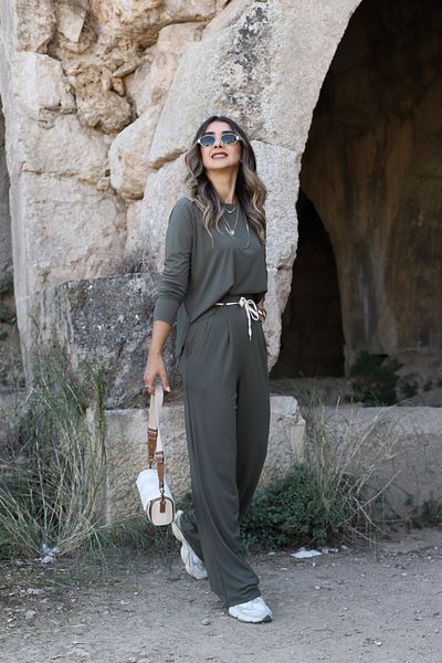 bytugcekaya Χακί Modal Basic Σετ