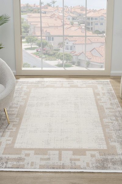 Prestige Halı Santana Bej Salon Oturma Odasi Çocuk Odasi Yatak Odasi Halisi S...