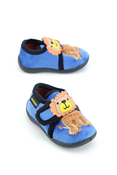 GEZER Bebe Erkek Çocuk Kışlık Cırtlı Ayarlanabilir Günlük Okul Kreş Panduf Ayakkabı