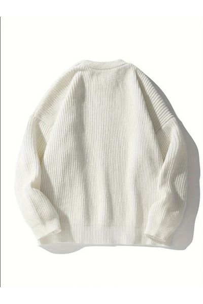 COOL TARZ Men's Regular Fit Crew Neck Braided Knitwear