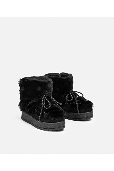 İpekyol Pelüş mix bağcıklı bot