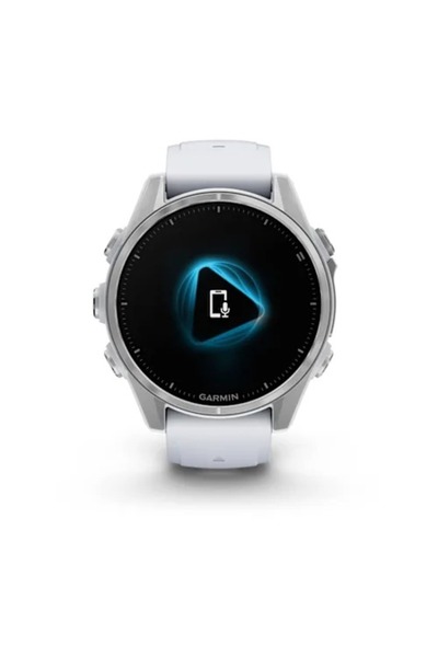 Garmin GARMIN FENIX 8 - 43 MM, AMOLED SILVER WITH WHITESTONE SILICONE BAND